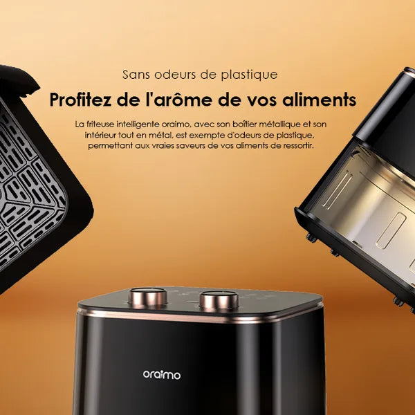 Friteuse électrique 5 litres oraimo – cuisson saine avec contrôle de température 90-200°C