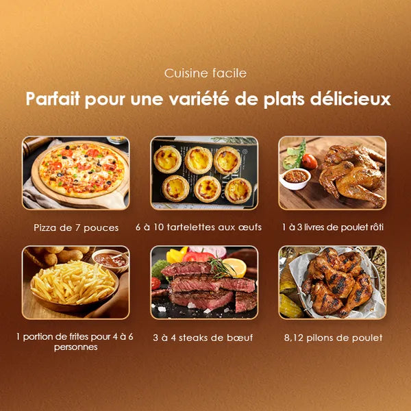 Friteuse électrique 5 litres oraimo – cuisson saine avec contrôle de température 90-200°C