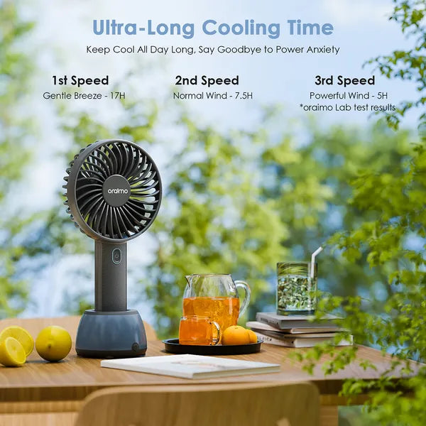 Ventilateur compact rechargeable pour bureau et voyage