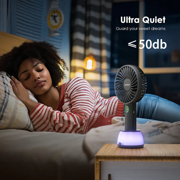 Ventilateur compact rechargeable pour bureau et voyage