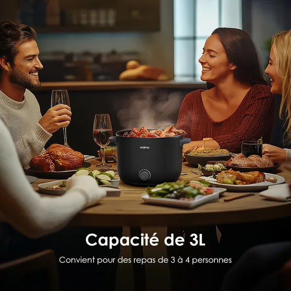 Cuiseur électrique Oraimo OHP-201A avec double réglage de puissance