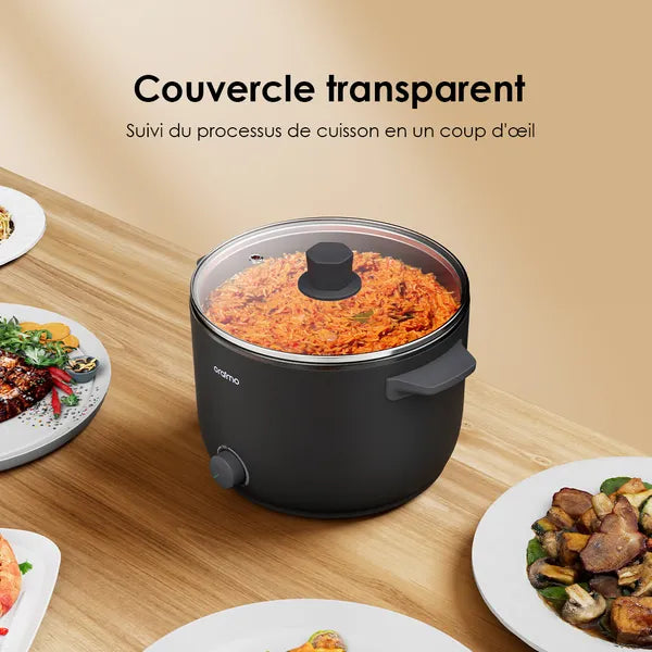 Multicuiseur compact Oraimo OHP-201A avec poignées anti-brûlures
