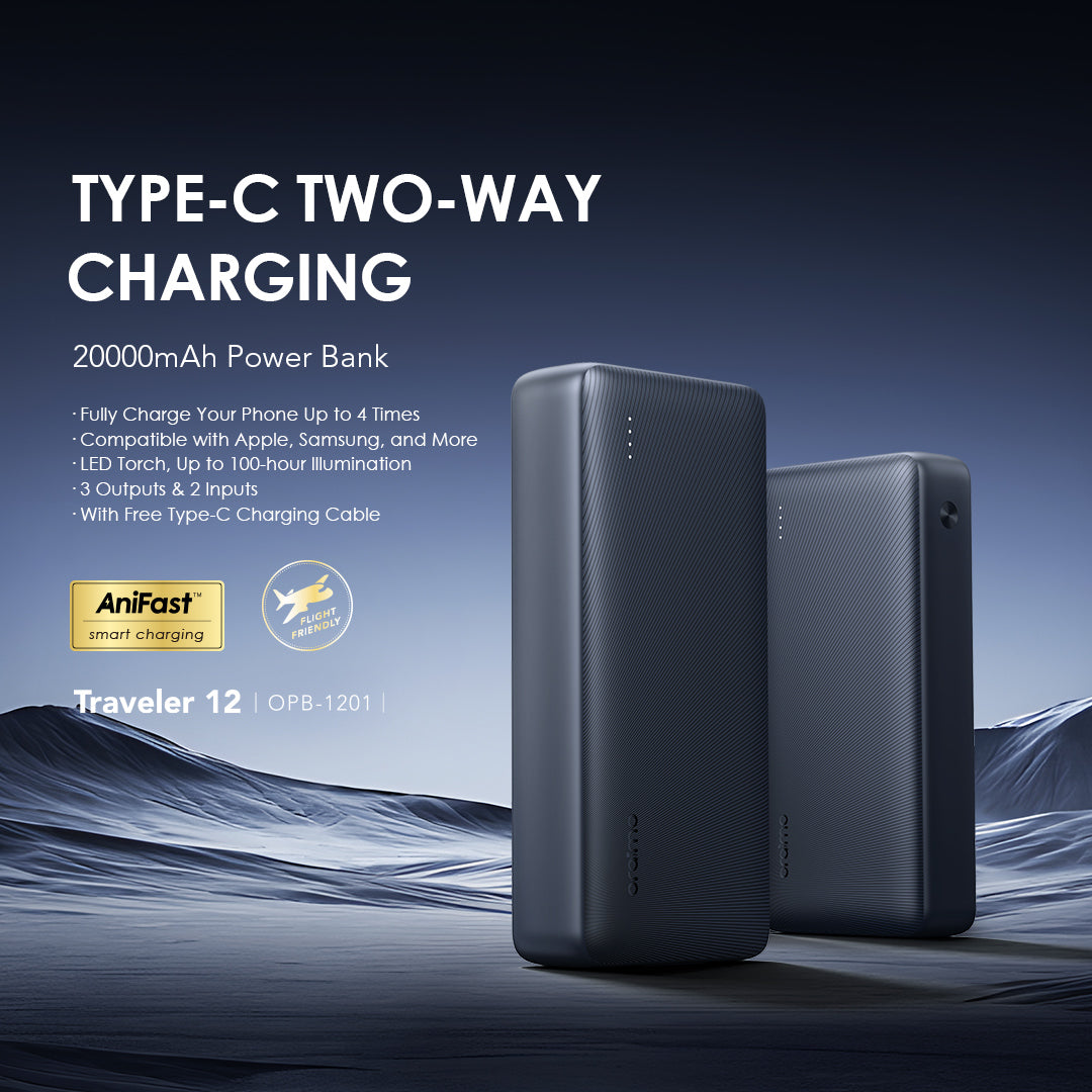 Oraimo Traveler 12 20000mAh OPB-1201, vue de profil