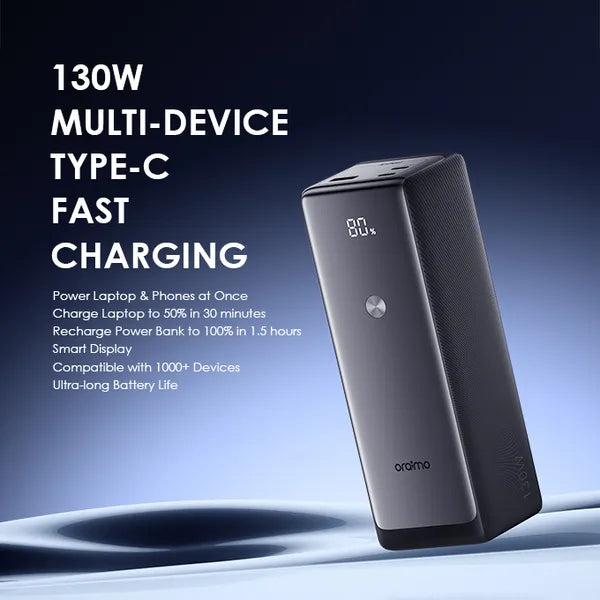 Station d’énergie portable Oraimo OPB-727SQ haute capacité 27 600 mAh