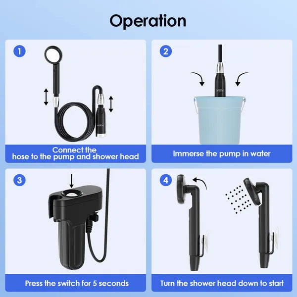 Oraimo OPS-201A – Douche Portable Rechargeable IPX7