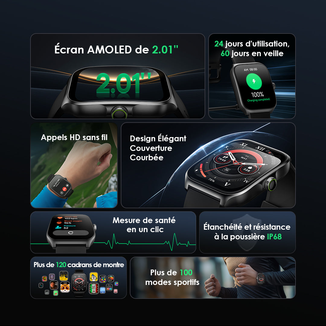 Oraimo Watch Nova AM OSW-812, détail