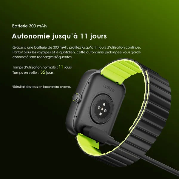 Oraimo Watch Nova N – Montre Connectée Verre Incurvé 2,5D | OSW-813N | Bluetooth & Sport