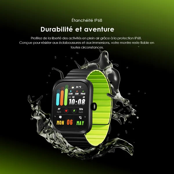Oraimo Watch Nova N – Montre Connectée Verre Incurvé 2,5D | OSW-813N | Bluetooth & Sport