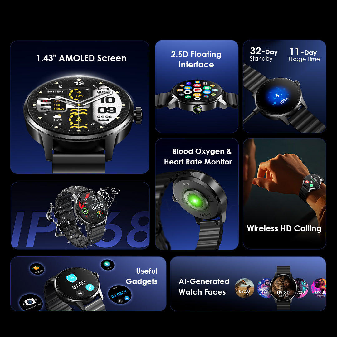 Oraimo Watch 5R Pro OSW-830, accessoires
