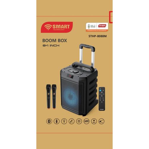PARTY SPEAKER BOOM BOX 10 POUCES SMART TECHNOLOGY STHP-8088M