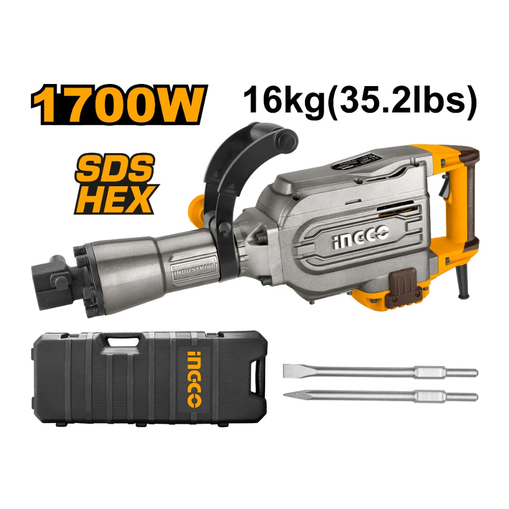 Marteau piqueur sds-hex 1700 W INGCO PDB17008 — vue 2