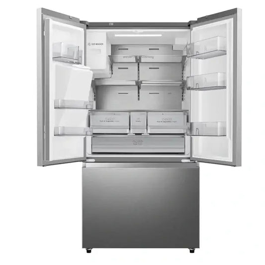 Réfrigérateur French Door Hisense 612 L Poigné de porte intégré Distributeur d’eau et de RF-79WC