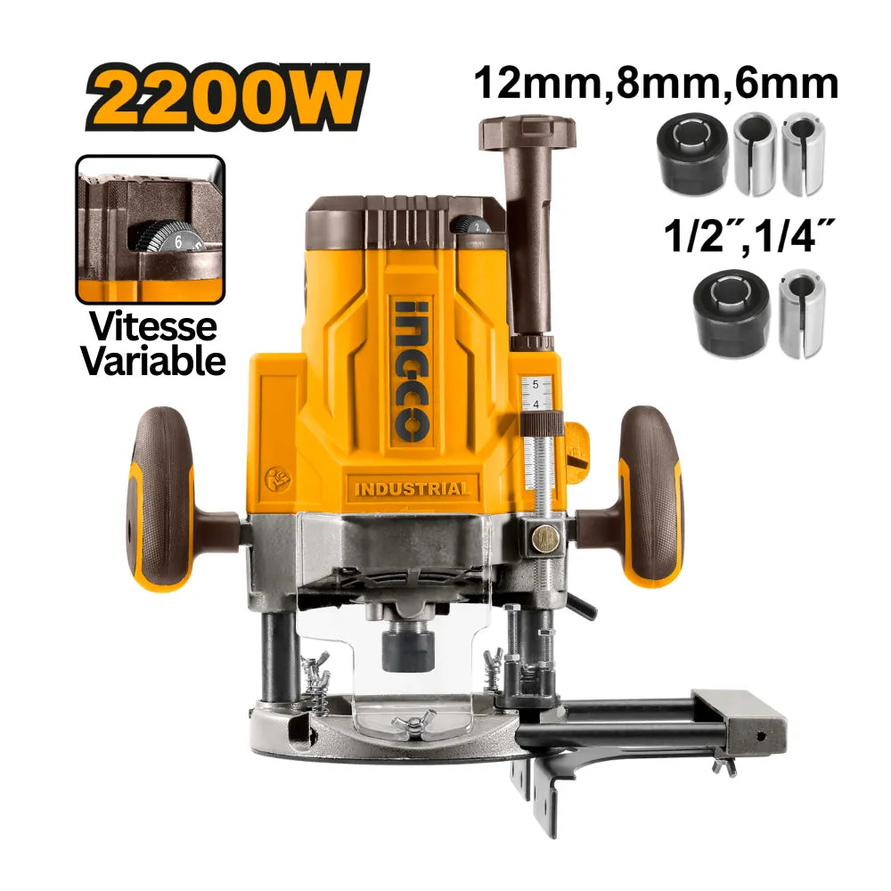 Défonceuse électrique 1600 W- remplace RT12008 INGCO RT160028 — vue 2