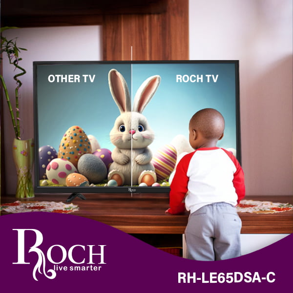 ROCH 65″ Smart TV + Android (RH-LE65DSA-C)