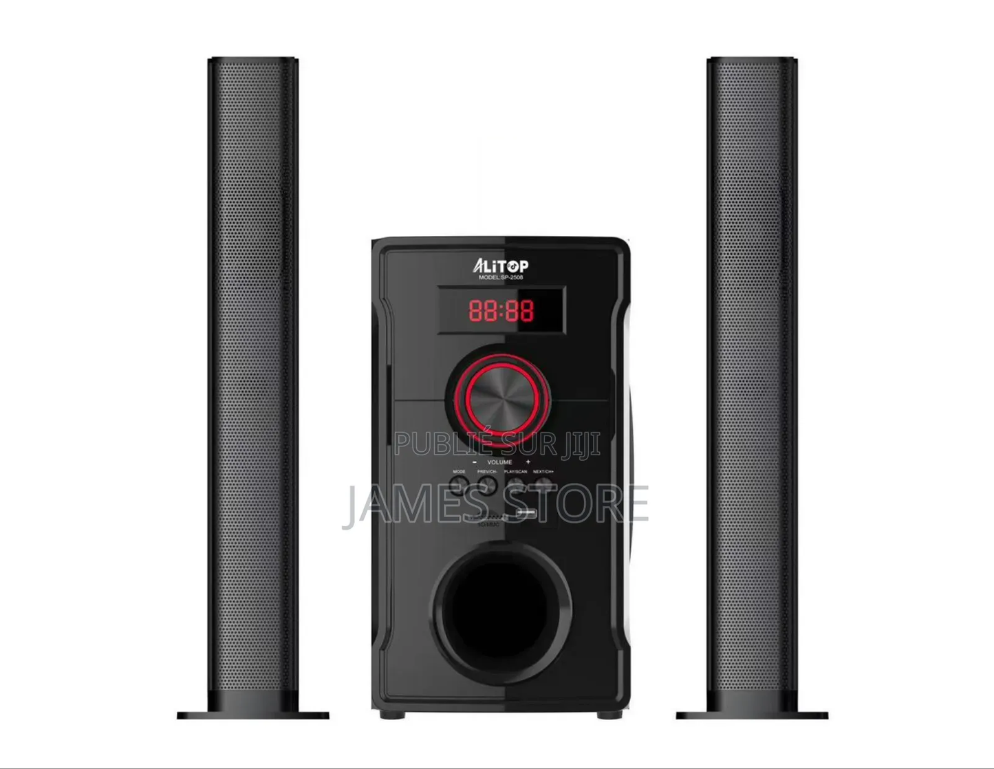 Alitop Woofer SP-2508 — Chaîne Hi-Fi Home Cinéma Bluetooth 40W