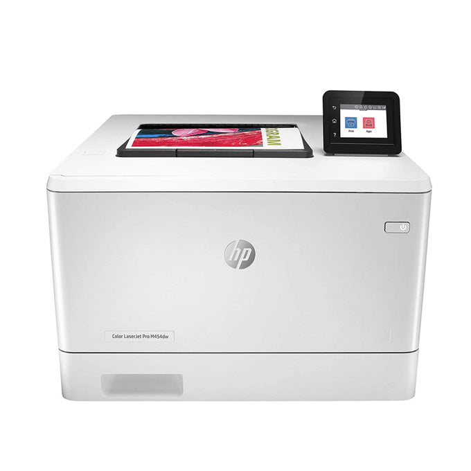 HP Color Laserjet Pro M454dw (W1Y44A) - imprimante couleur : impression, A4 (couleur ; recto-verso ; jusqu’à 27 ppm ; USB 2.0 + Gigabit Ethernet + Wi-Fi)