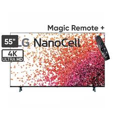 55NANO75VPA LG NanoCell TV 55 inch NANO75 Series, 4K Active HDR, WebOS Smart ThinQ AI