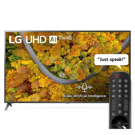 70UP7550PVD LG 4K UHD 70 Inch 75 series, Quad Core Processor, Active HDR, Magic Remote & Arabic AI 70"