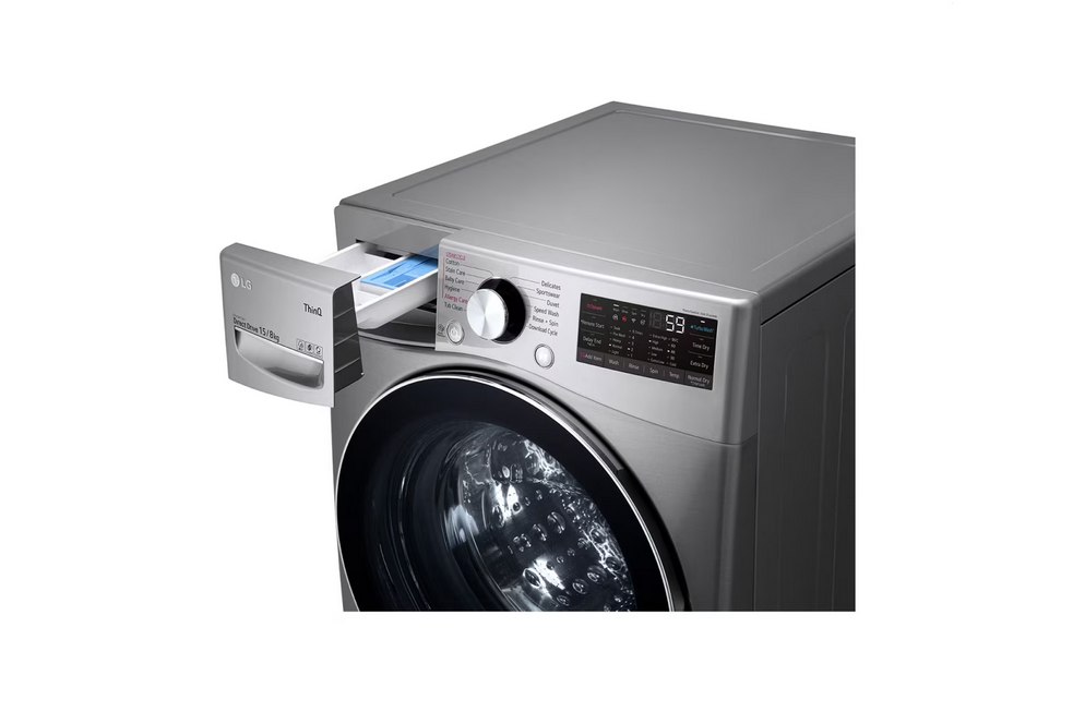 F0L9DGP2S Machine à laver/Sèche-linge Frontal 15kg/8kg | AI DD™ | Steam™ | ThinQ™