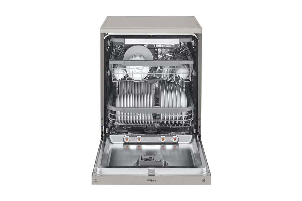 Lave-vaisselle LG DFB425FP de 14 couverts avec QuadWash™ et TrueSteam™ en finition inox