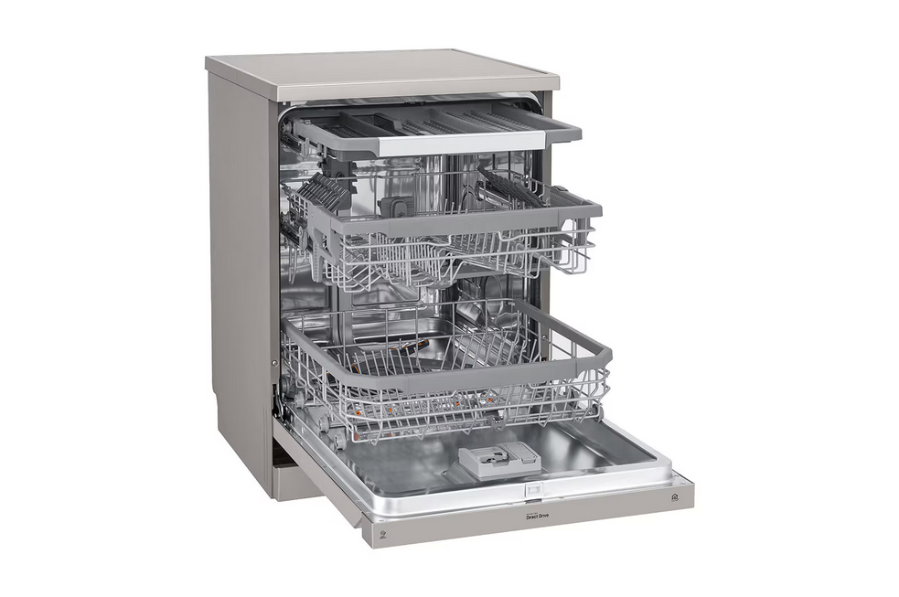 Lave-vaisselle LG DFB425FP de 14 couverts avec QuadWash™ et TrueSteam™ en finition inox