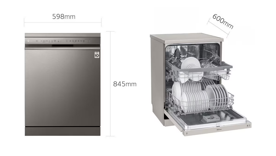 Lave-vaisselle LG DFB512FP 14 couverts avec QuadWash™ en finition inox