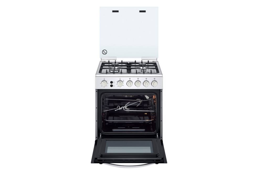 FA211RMA  Cuisinière à gaz 4 Feux 60 CM| Sécurité totale | Système de chauffage combiné | Rôtissoire