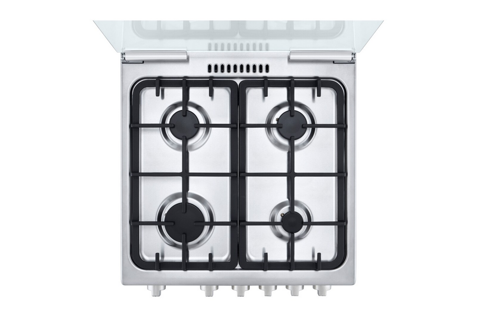 FA211RMA  Cuisinière à gaz 4 Feux 60 CM| Sécurité totale | Système de chauffage combiné | Rôtissoire