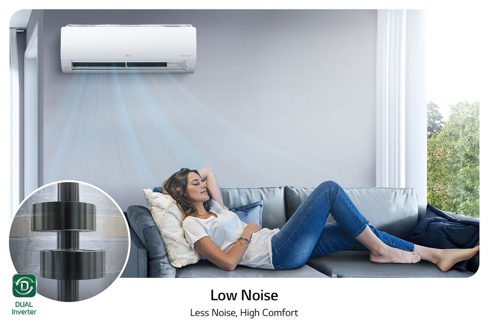 S4-Q24K2QAL Climatiseur LG DUALCOOL™ Inverter 24 000 BTU | Économie d'Énergie | Refroidissement Plus Rapide