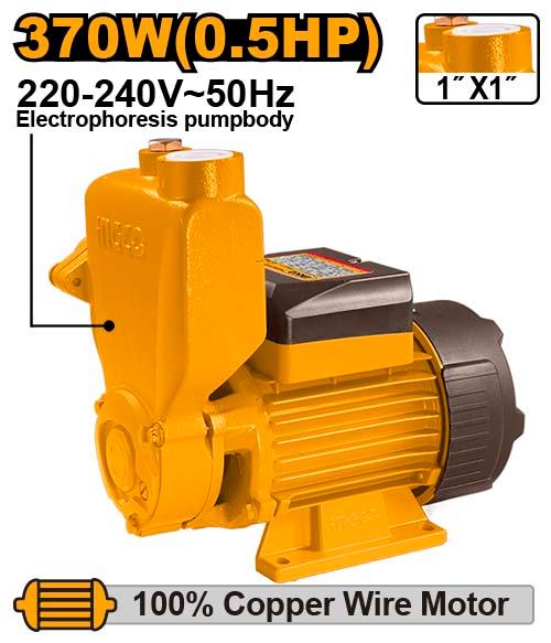 Pompe à eau 370 W 0,5 HP auto amorcante INGCO VPS3708