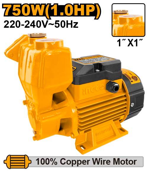 Pompe à eau 750 W 1,0 HP INGCO VPS7508