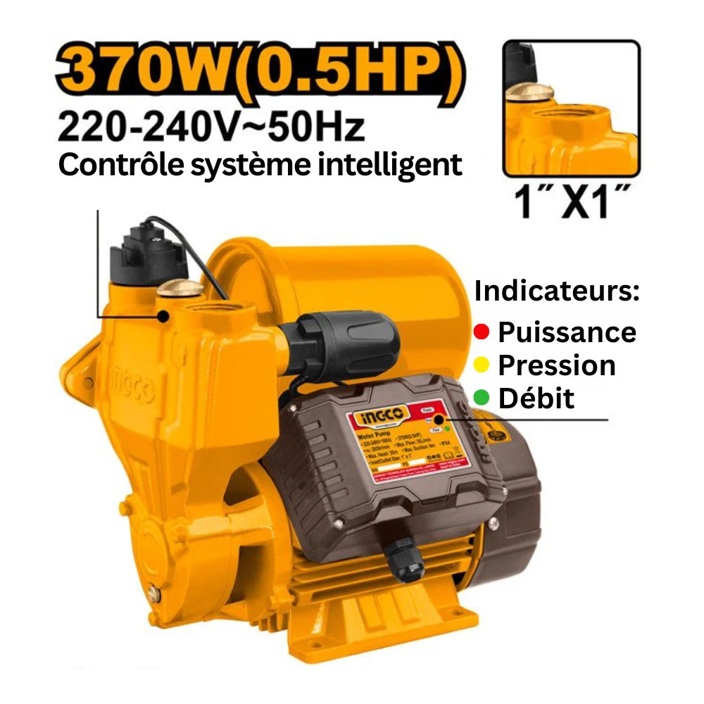 Pompe périphérique 370 W (0,5 HP) INGCO VPZ3708