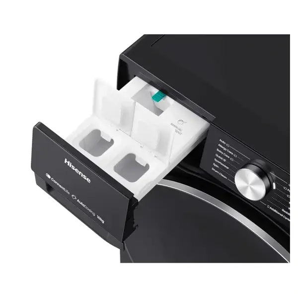 Machine à laver Automatique Hisense 8 kg Séchage 5 kg Ouverture frontale Séchage Rinçage WD3S8043BB — vue 3