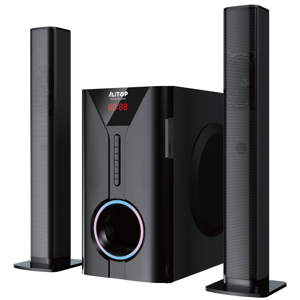 Vue avant de l’enceinte Bluetooth Alitop SP-2506