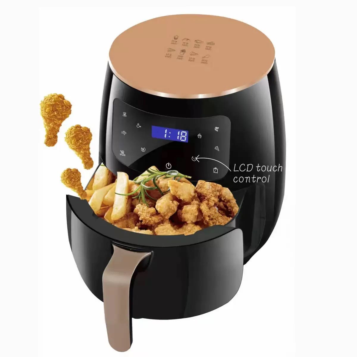 SILVER CREST Friteuse à Air – Capacité 6 L, Four électrique ,Garantie 03 Mois-2400W