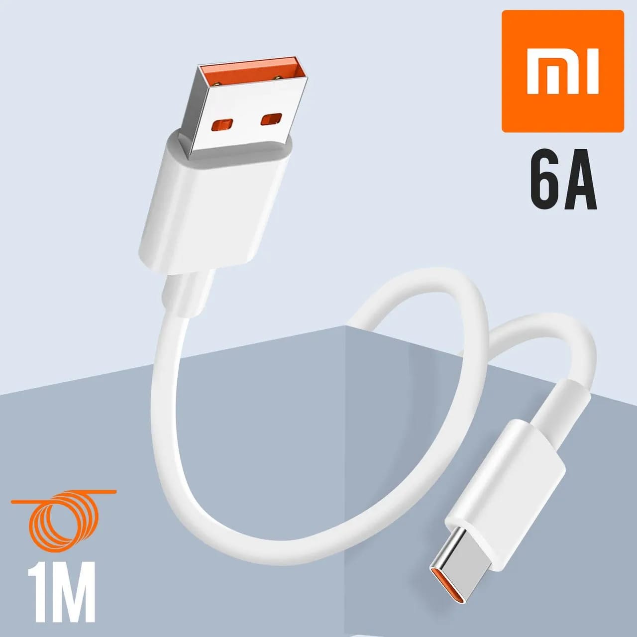 CABLE XIAOMI 6A TYPE A TO TYPE C ORIGINAL