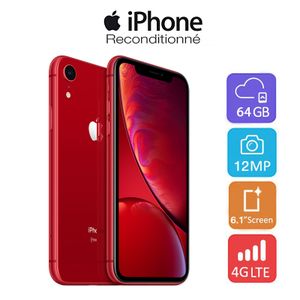 Apple IPhone XR- 6.1"- 128Go ROM- IOS 12- 12 Mpx- 4G -Reconditionné