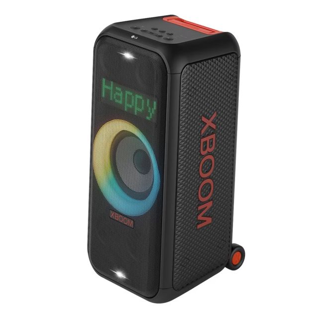 LG XBOOM XL7S Haut-parleur tour portable -250W - et éclairage LED Pixel - 20 heures d'autonomie de batterie