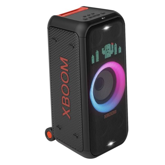 LG XBOOM XL7S Haut-parleur tour portable -250W - et éclairage LED Pixel - 20 heures d'autonomie de batterie