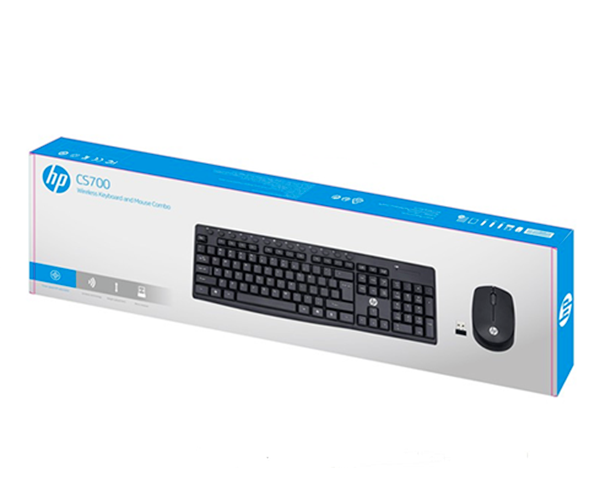 Clavier et Souris HP CS700 Sans Fil – Noir
