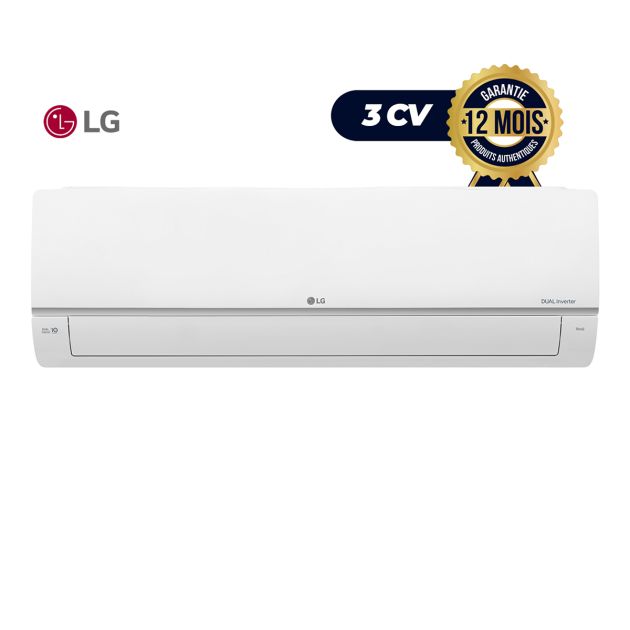 Climatiseur LG - DUALCOOL Inverter - Mosquito Away - 70% d'économie d'énergie - S4-Q24K228E - 3CV - blanc