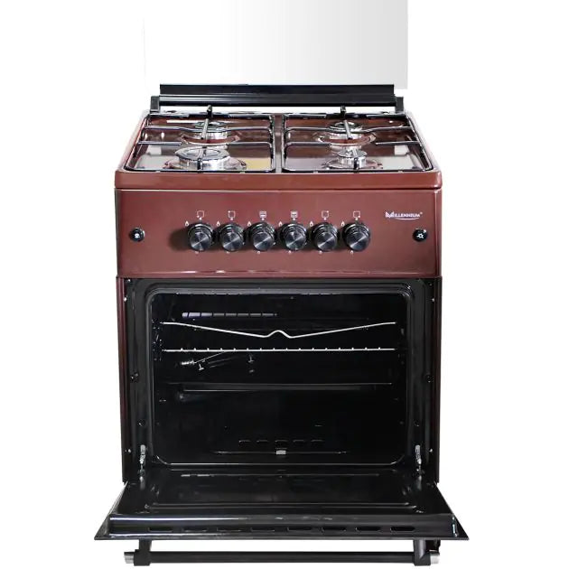 Cuisinière à Gaz - 4 foyers - MILLENNIUM-FSG606-BR