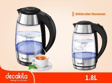 Bouilloire électrique en verre 1,8 L Decakila KEKT025M