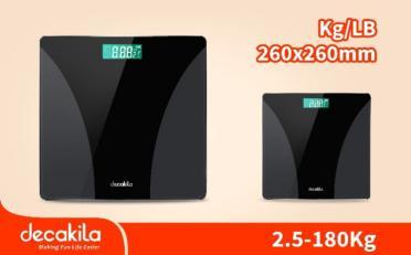 Pèse-personne électronique 180 kg Decakila KMTT038W