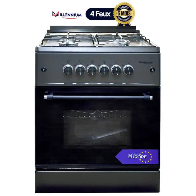 Cooker Pg Cuisinière à Gaz - 4 foyers - MILLENNIUM-FSG606-PG– DJOKSTORE.CI