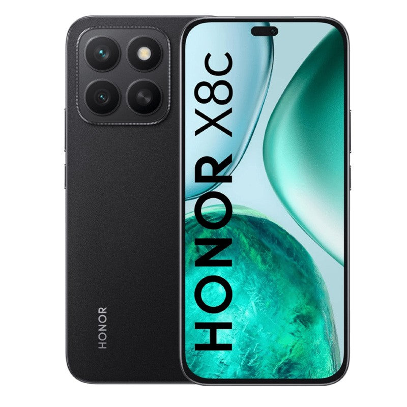 Honor X8c - Smartphone 6.7” AMOLED - 8 Go RAM - 256 Go - 108 Mpx - Batterie 5000 mAh - Chargement 35W - Blanc, Noir, Vert