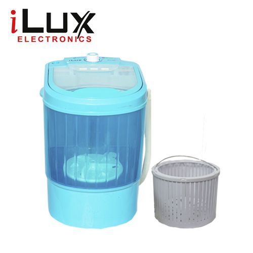 Ilux Machine à Laver Semi-Auto 3 Kg - Lavage & Essorage - Bleu