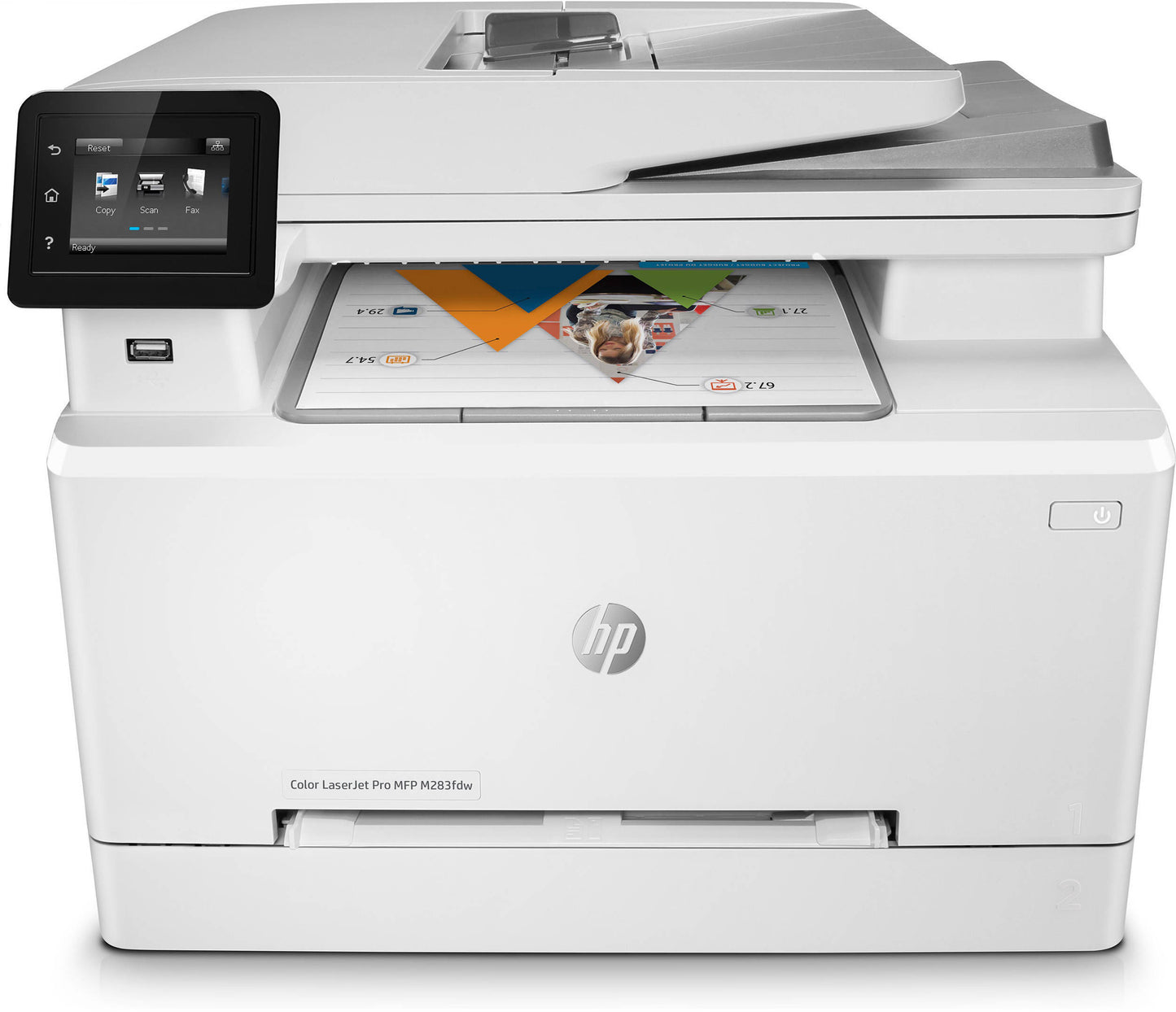 Imprimante Multifonction Laser Couleur HP LaserJet Pro M283fdw (7KW75A)