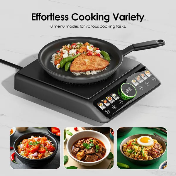 FlexiCooker OCS-201A – Plaque de Cuisson Induction 2200W à Double Anneau