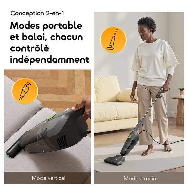 Aspirateur-balai filaire puissant Oraimo CordForce Flex
